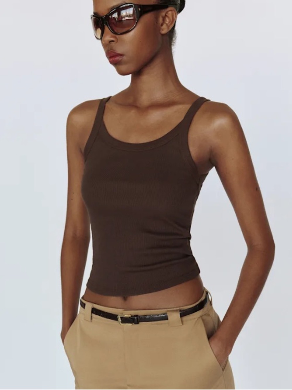 Reformation Calie tank in Mole, Small